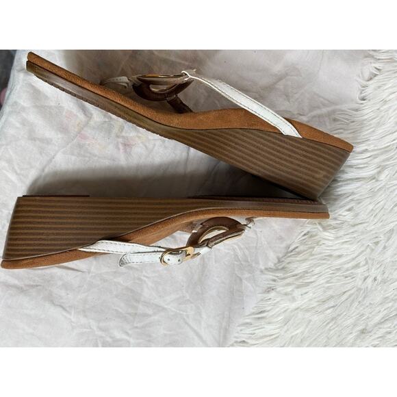 Vionic Park Orchid Sandals Womens Size 10 White Brown 380ORCHID TVW4917 - Picture 5 of 8